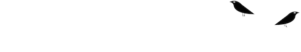 The UB Interlocked logo with two nondescript birds perched on it. The birds are symbolic of Odin's raven's Hugin and Munin
